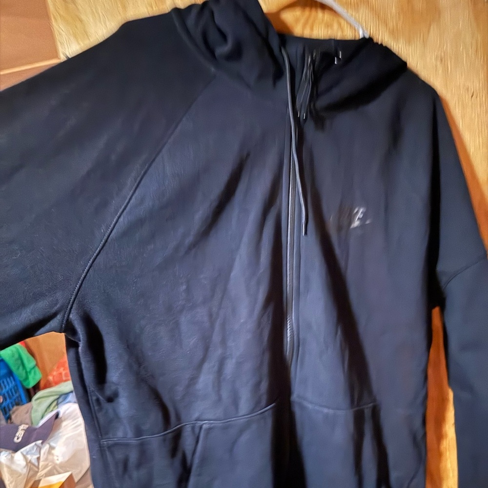 Nike Men's Black Zip-Up Sweater